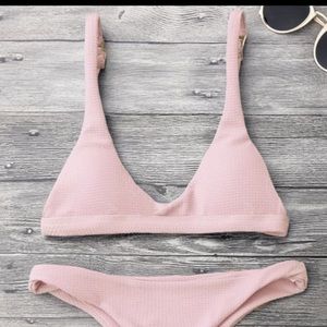 Pink cheeky bikini set from Zaful